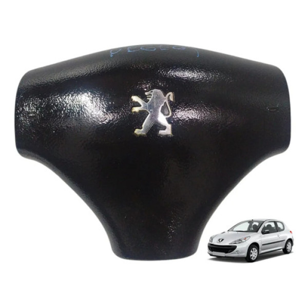 Capa Volante Buzina Peugeot 206 2000/2008 1.4 9644329177 Preto