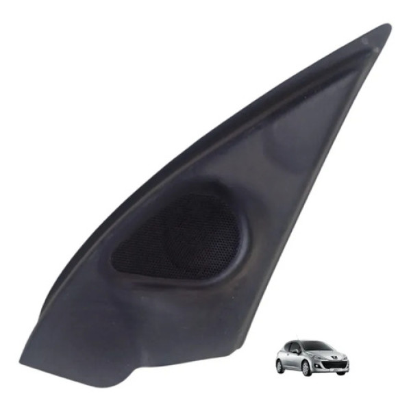 Moldura Interno Retrovisor Direito Peugeot 207 2008 A 2013 Preto