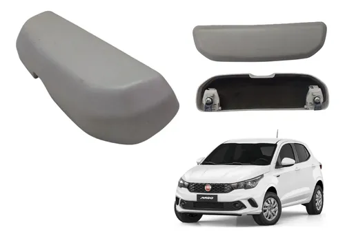 Porta Guarda Óculos Fiat Argo Cronos Mobi Uno 2017 A 2022 Cinza