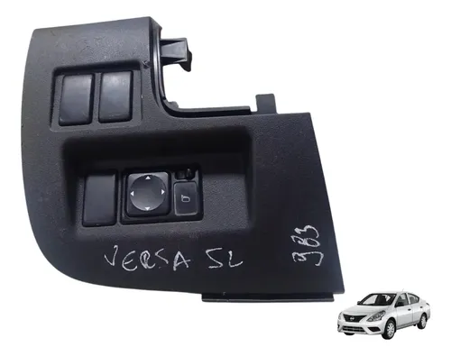 Moldura Botão Retrovisor Nissan Versa 2010 A 2015