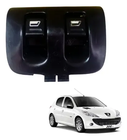 Botão Interruptor Traseiro Vidro Peugeot 206 08 A 14