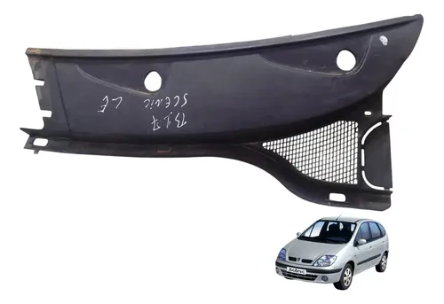 Grade Churasqueira Esquerda Renault Scenic 2005 2011 Preto Fosco