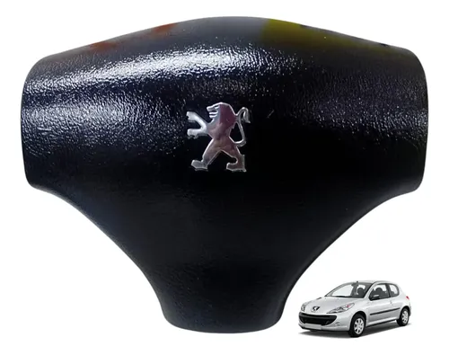 Tampa Capa Buzina Volante Peugeot 206 207 2000 A 2005 Orig Preto