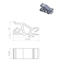 Presilha Apoio Vareta Capô Fiat Palio Argo Marea Linea Bravo