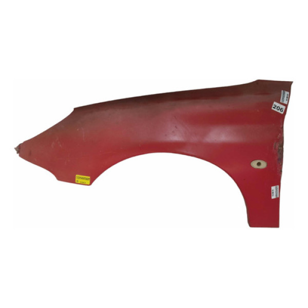 Paralama Esquerdo Peugeot 207 2000 A 2011 Vermelho