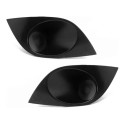 Par Moldura Grade Farol Milha Palio G5 2015 Preto Sem Furo