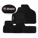 Jogo De Tapete Carpete Grafite Doblo 2008 A 2019 5 Peças