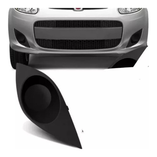 Moldura Direita Grade Farol Milha Palio G5 2015 Sem Furo