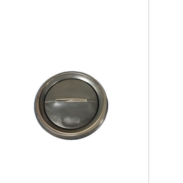 Difusor Ar Lateral Renault Sandero Preto Com Aro Prata 