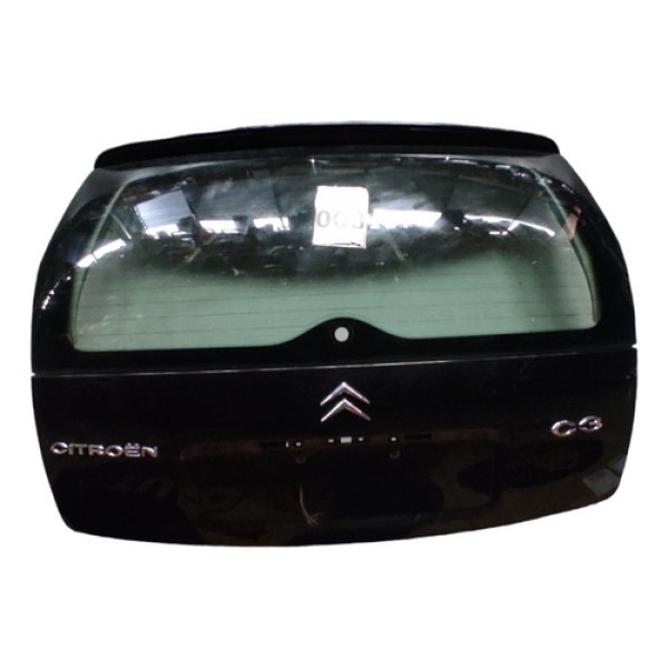 Tampa Traseira Porta Mala Citroen C3 2003 A 2012 Preto