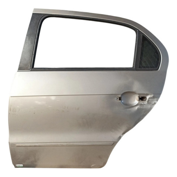 Porta Traseira C/detalhe Voyage Gol G5 A G8 Esq 2009 A 2022 Traseira Esquerdo Prata