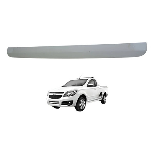 Friso Moldura Tampa Traseira Montana 2011 A 2019 Original Branco