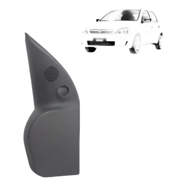 Moldura Int Retrovisor Esquerdo Corsa Maxx 2003 A10 24457137 Preto