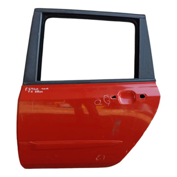 Porta Traseira Esquerda Fiat Stilo Todos Modelos Traseira Esquerdo Vermelho