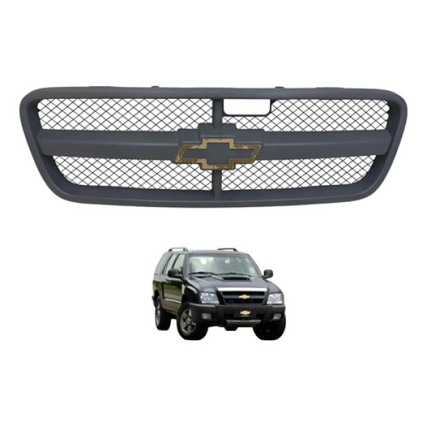 Grade S-10 Blazer Pitbull Dianteira 2006 2007 2008 2009 Cinza
