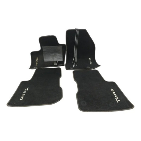 Tapete Interno Fiat Toro 2016 2017 2018 2019 2020 2021 Preto