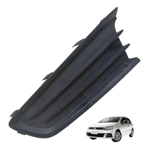 Moldura Farol Milha Lado Esquerdo Gol G6 G7 2013 A 2018 Preto Esquerdo