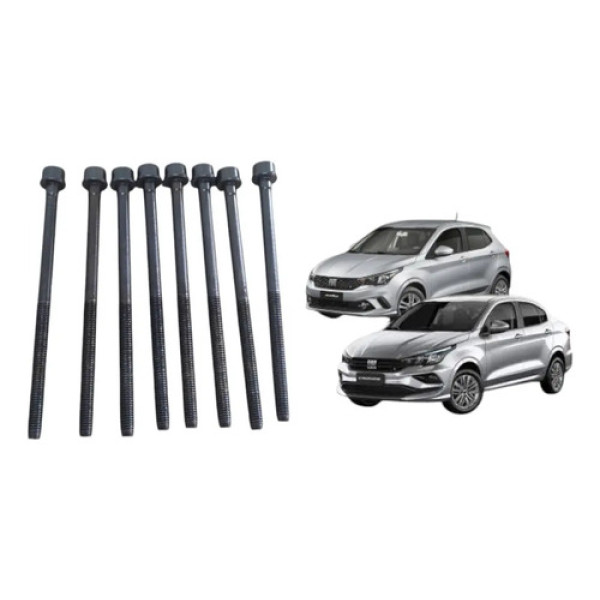 Kit Parafuso Cabeçote Fiat Argo Mobi Uno Cronos 1.0 3cc 