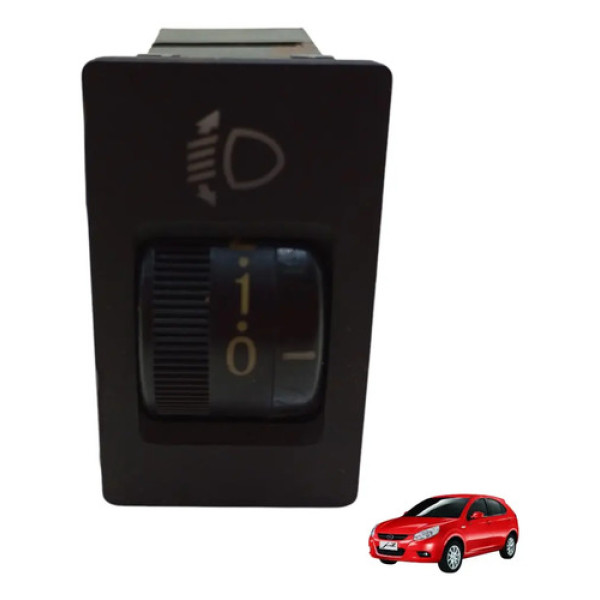 Botão Regulador Altura Farol Jac J3 2010 11 12 2013 Original