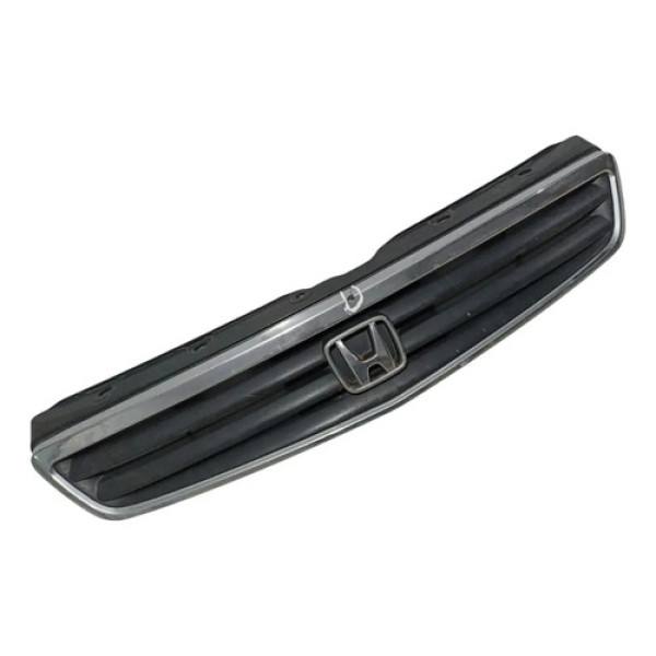 Grade Superior Parachoque Emblema Honda Civic 1996/2000 Preto Plástico