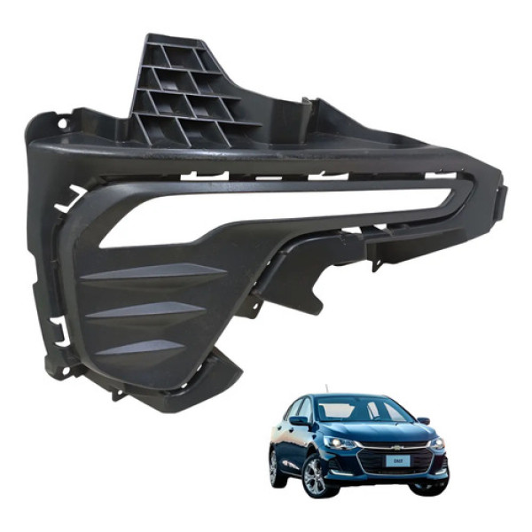 Moldura Onix Plus Farol Milha Esq 2020 2021 2022 2023 A 2025