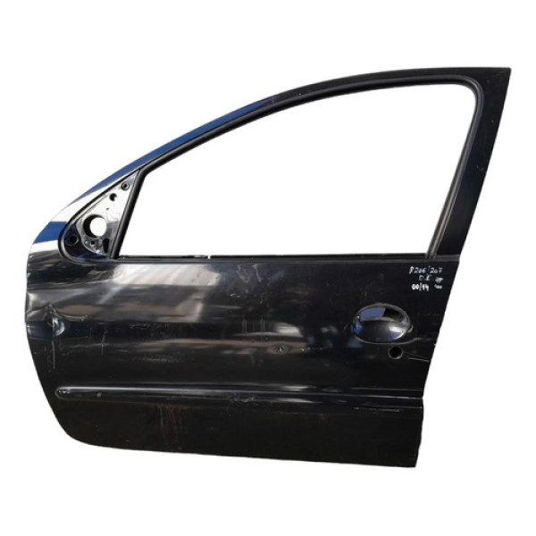 Porta Dianteira Esquerda Peugeot 206 207 Original  4 Portas Dianteira Esquerdo Preto