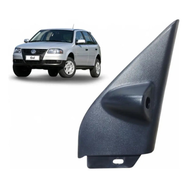Moldura Int Retrovisor Direito Gol G4 2006 A 2012 Original Preto