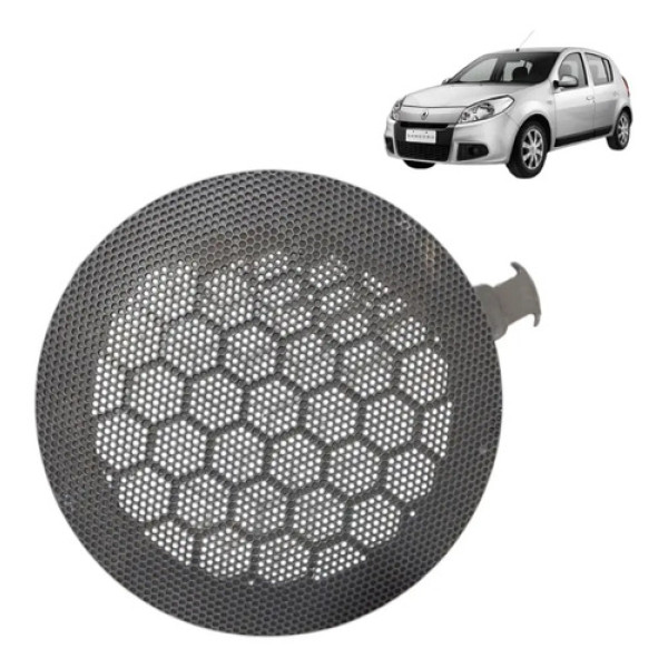 Tela Auto Falante Dianteiro Sandero 2007 Ate 2013 8200607861 Preto