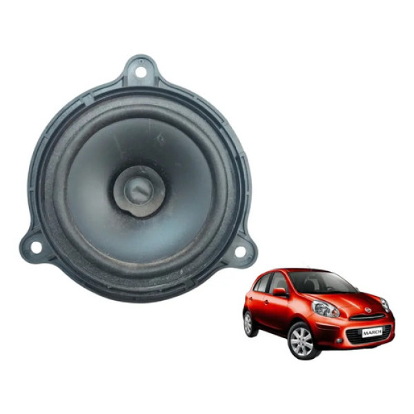 Autofalante  Porta Traseira Direita Nissan  March 2011 A 15 Preto