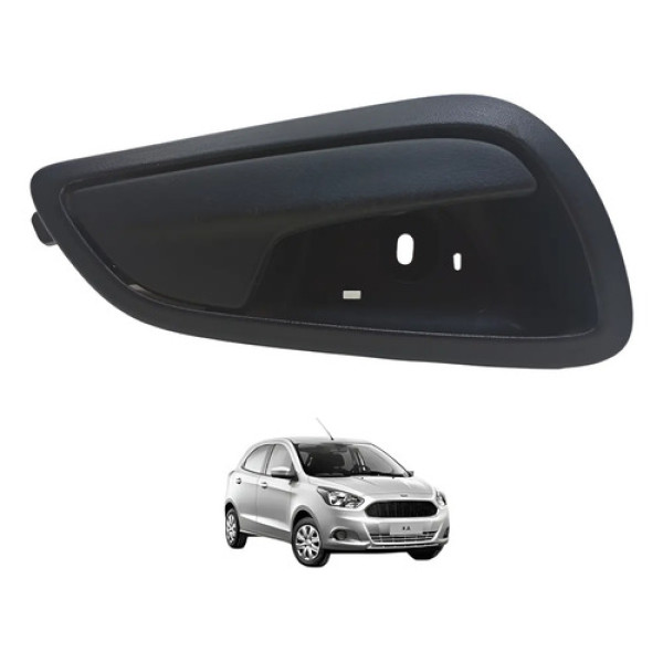 Maçaneta Ford Ka Traseira Direita 2014 A 2021 Original Preto Traseira