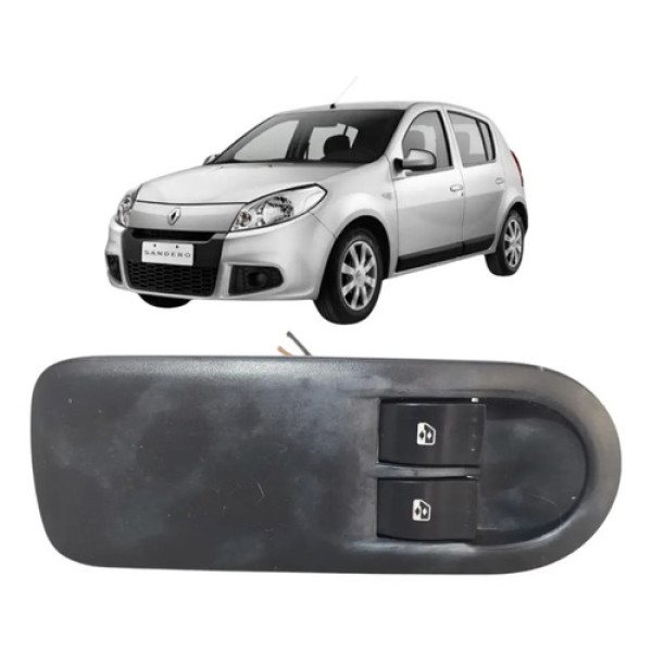 Botão Vidro Elétrico Dianteiro Esquerdo Sandero 2007 A 2014 