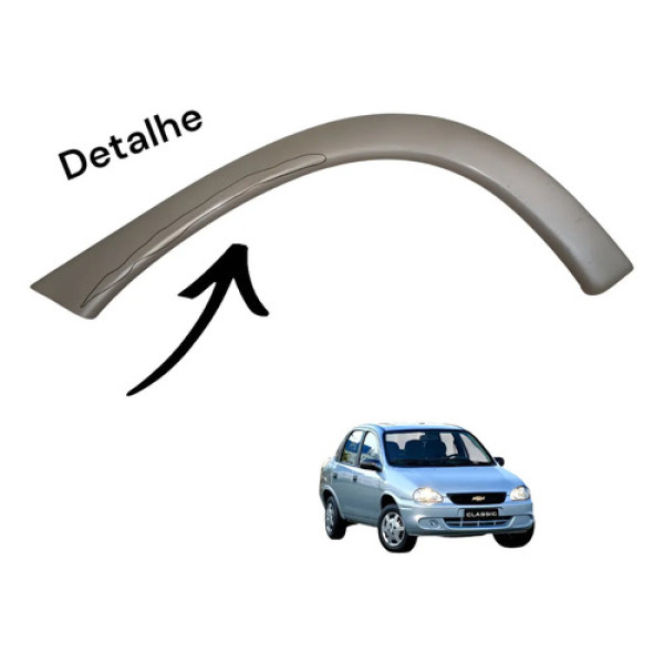 Moldura Paralama Traseiro Direito Corsa Classic 1996 A 2010