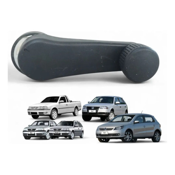 Manivela Vidro Gol Saveiro Parati 2000 A 2012 Original Preto