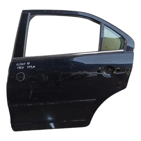 Porta Traseira Esquerda Ford Fusion 2007 A 2012 Bom Estado Traseira Esquerdo Preto