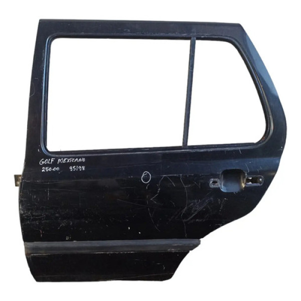 Porta Traseira Esquerda Volkswagen Golf Mexicano 95/98 Traseira Esquerda Preto