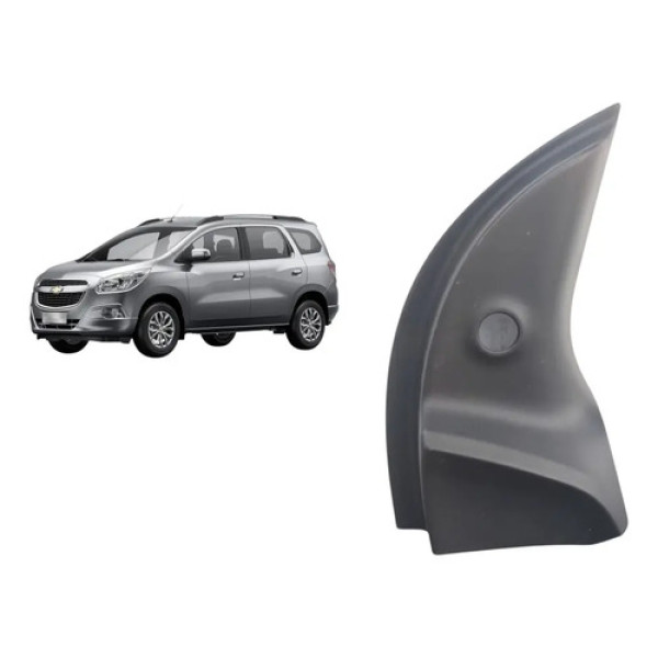 Moldura Interna Direita Retrovisor Spin 2017 A 2021 Original Preto