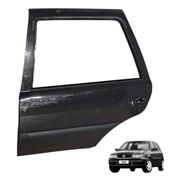 Porta Traseira Esquerda Gol Parati G2 G3 1996 97 2000 A 2005 Traseira Esquerdo Preto