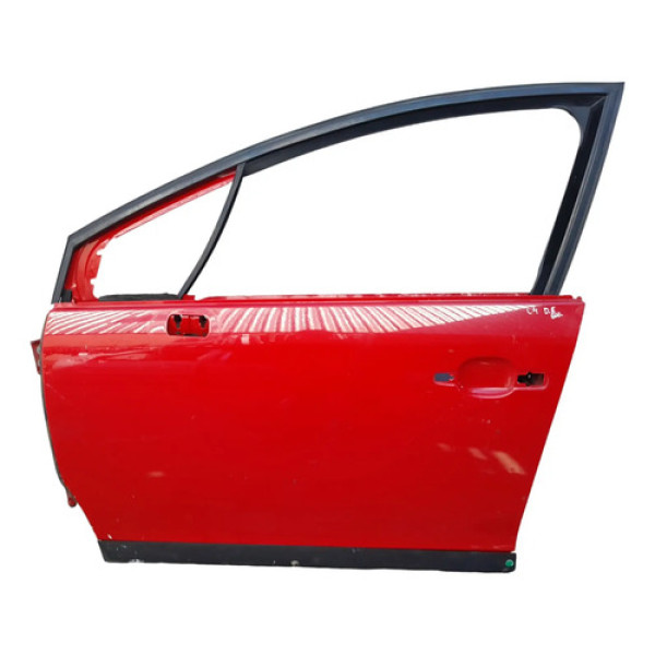 Porta Dianteira Esquerda Citroen C4 Original  Dianteira Esquerdo Vermelho