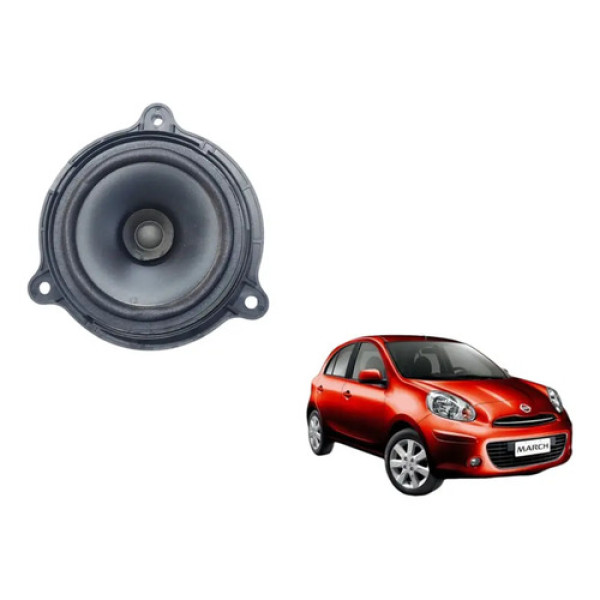 Auto Falante Porta Dianteira Esquerda Nissan March 2011 A 15 Preto