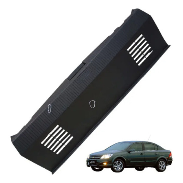 Moldura Soleira Tampa Traseira Vectra Sedan 2007 A 2011 Preto