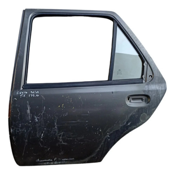 Porta Traseira Esquerda Ford Fiesta 1996 1997 1998  A 2003 Traseira Esquerdo Prata
