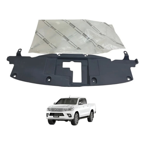Moldura Grade Superior Radiador Hilux 2016 A 2020 Original Preto
