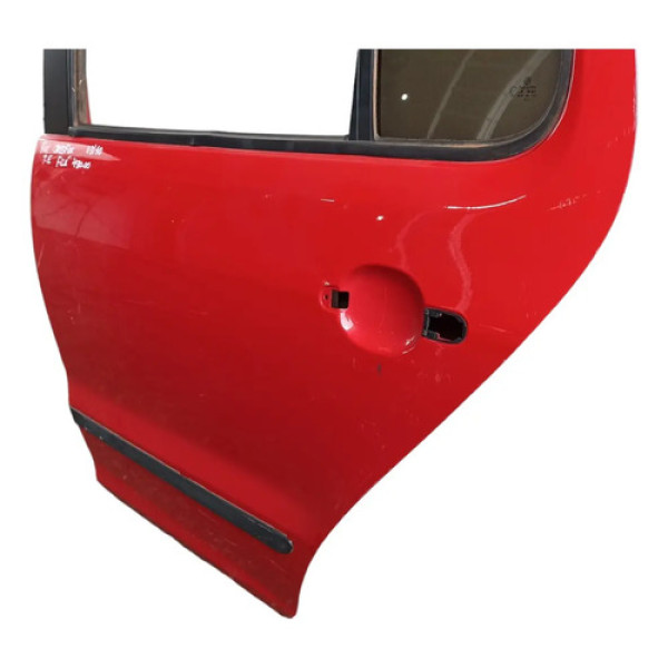 Porta Traseira Esquerda Vw Fox Crissfox 2003 A 2010 Filé  Traseira Esquerdo Vermelho