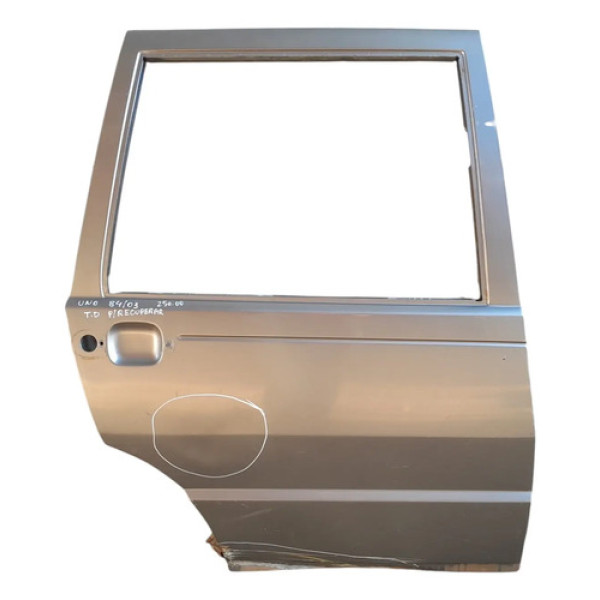 Porta Traseira Direita Fiat Uno 1984 A 2003 Para Recuperar  Traseira Direita Prata