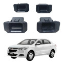 Kit Guia Encaixe Painel Instrumento Cobalt  Spin 2013 A 2020 Preto