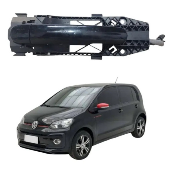 Maçaneta Externa Dianteira Direita Vw Up  2013 A 2021 Preto Dianteira