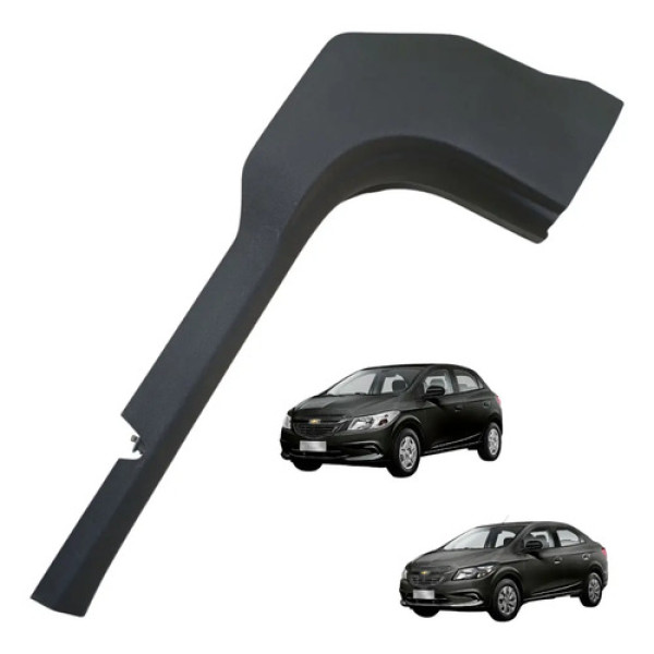 Moldura Soleira Dianteira Direita Onix Prisma 2012 A 2019 Preto