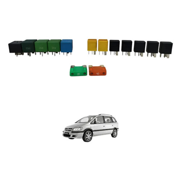 Kit Relés Caixa Fusível Zafira 2.0 2001 2002 2003 A 2012