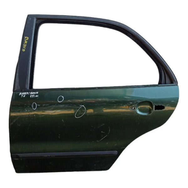 Porta Traseira Esquerda Fiat Marea Brava 1994 Original Traseira Esquerdo Verde