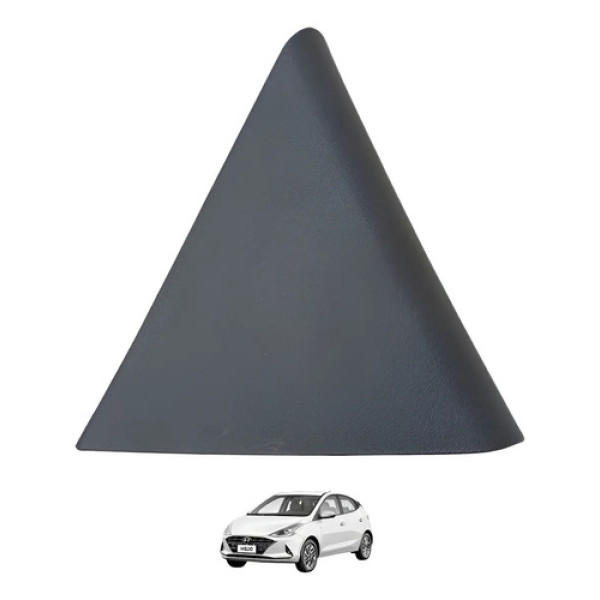 Moldura Int Porta Traseira Esquerda Hb20 Hatch 2020/2022 Preto Traseira